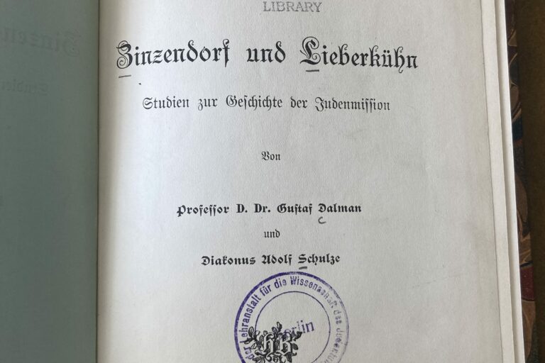 Zinzendorf und Lieberkühn : Studien zur Geschichte der Judenmission